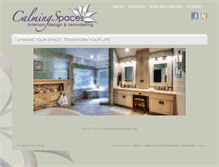 Tablet Screenshot of calmingspaces.com